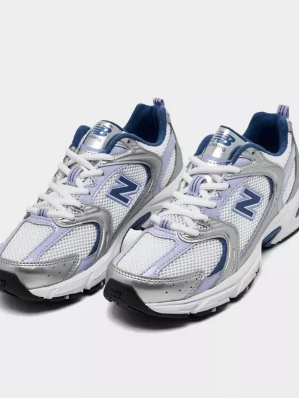 Women's New Balance 530 Shoes - Silver Metallic / Daybreak / Magic Blue U53052N - Picture 9 of 13